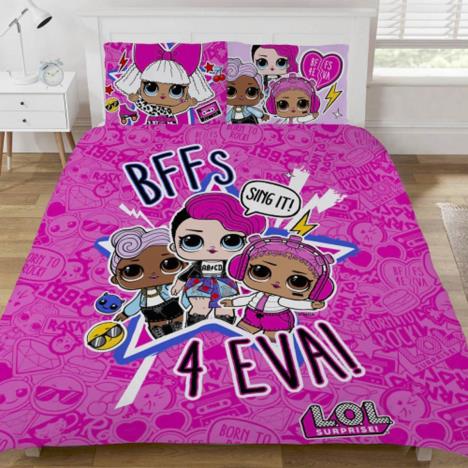 LOL Surprise Sing It Reversible Double Duvet Cover Bedding Set Extra Image 2